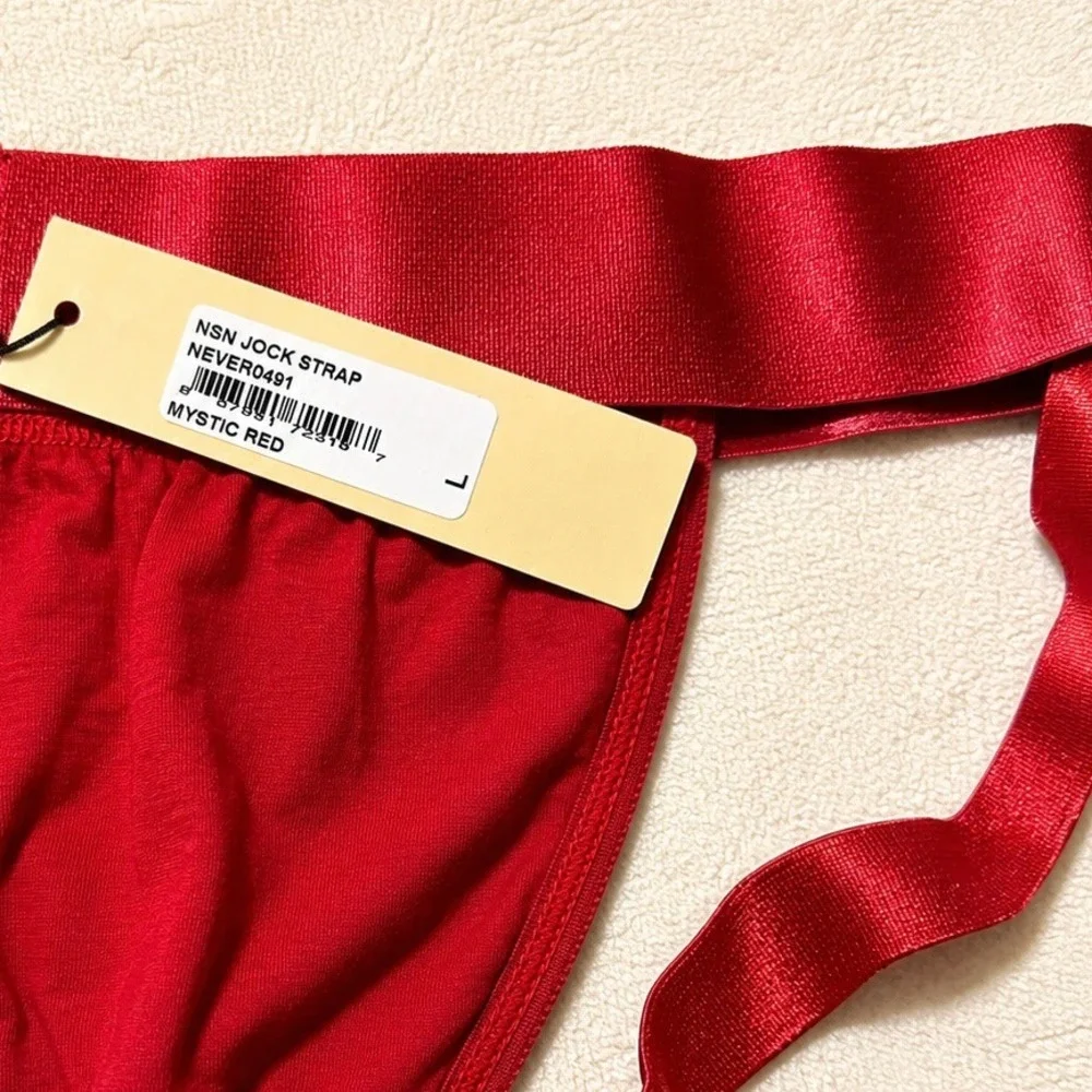 COSABELLA Men's Jock Strap Mystic Red Lace Underwear - Size L / NWT